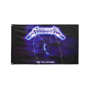 Metallica Ride the Lightning Flag Banner Tapestry Photo Heavy Thrash Metal